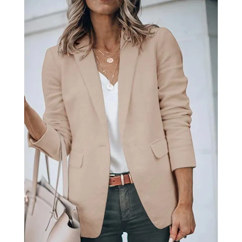 Trendy Open Front Work Blazer