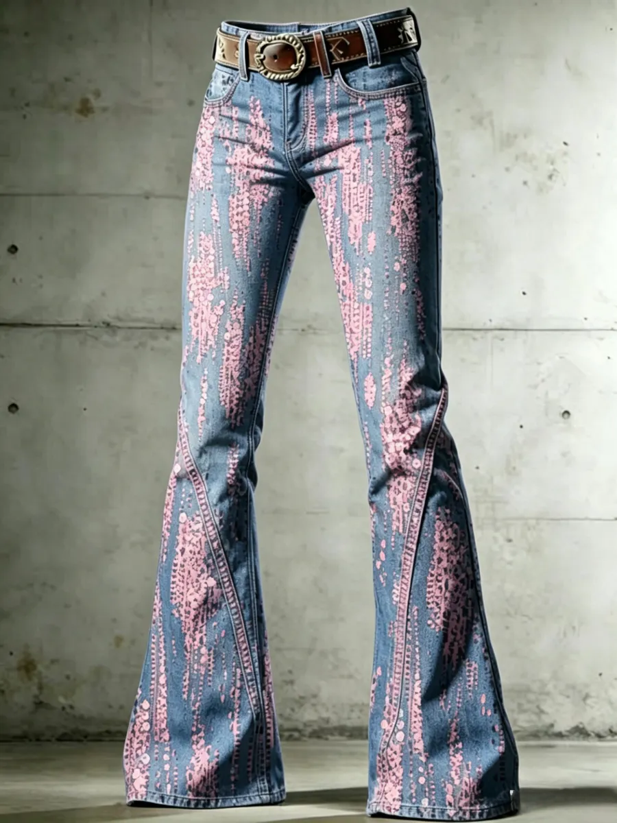 Women's Floral Casual Long Pants