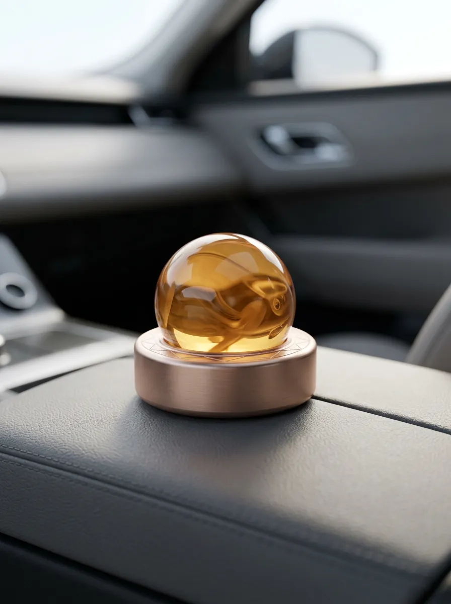 Metal Crystal Sphere Car Air Freshener