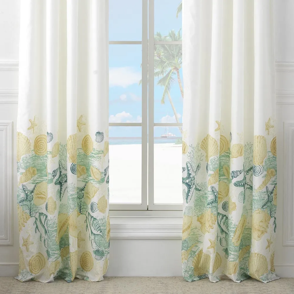 Refined Polyester Solid Rod-Pocket Curtain Panel Pair