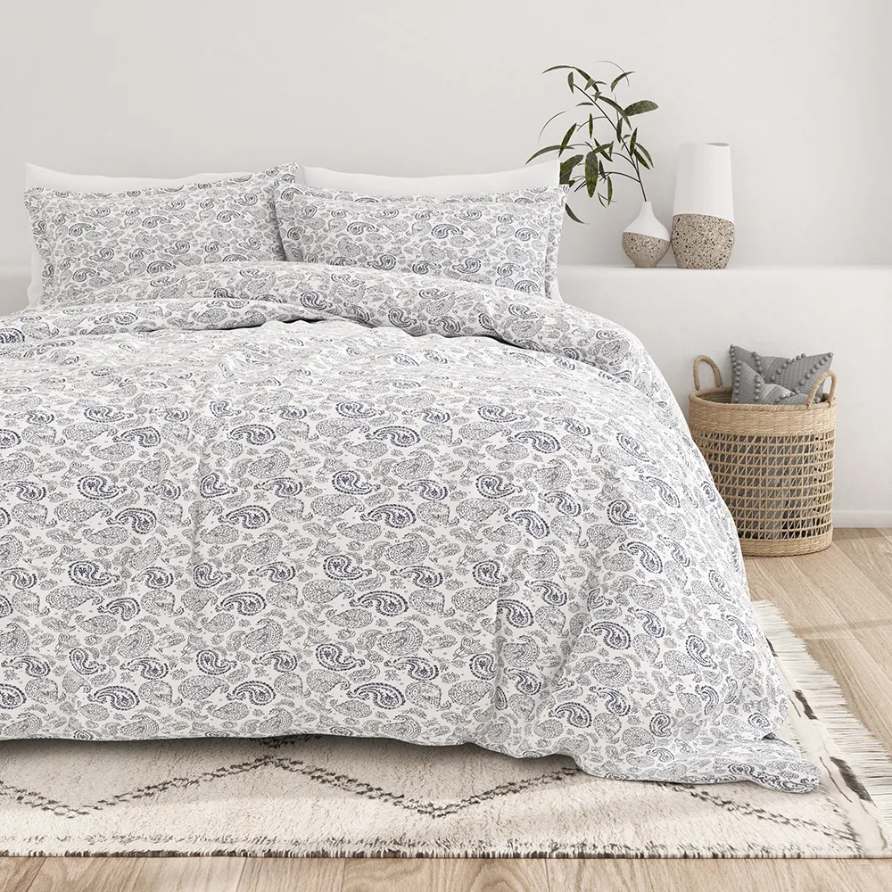 Coarse Paisley Pattern Duvet Cover Set