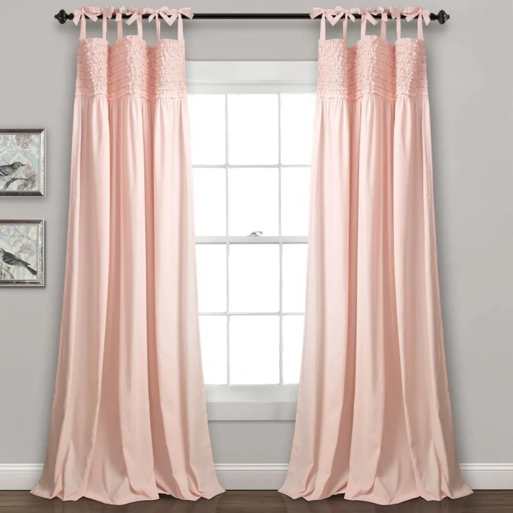 Elegant Ruffled Window Curtain Set