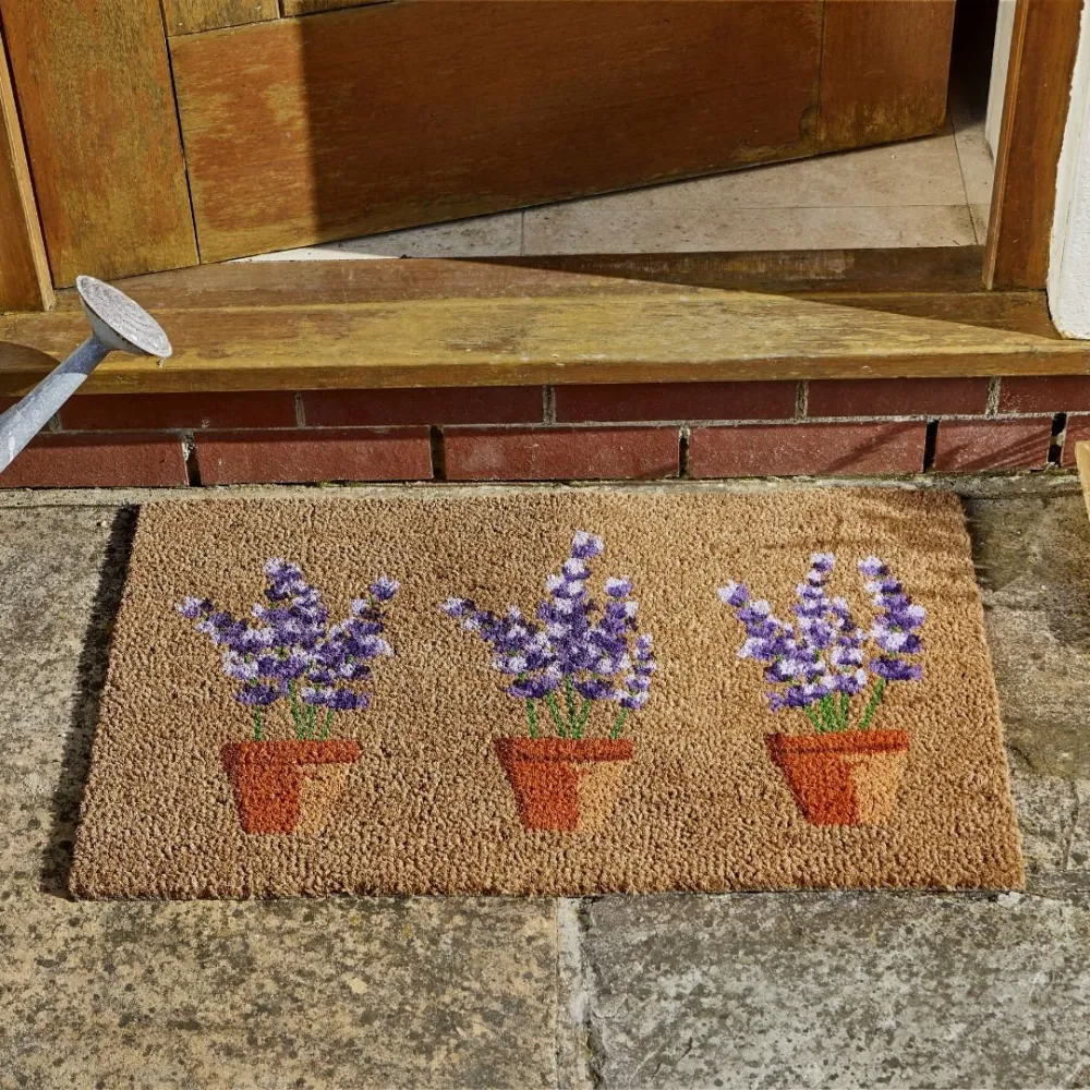 Botanical Bloom Coir Door Mat