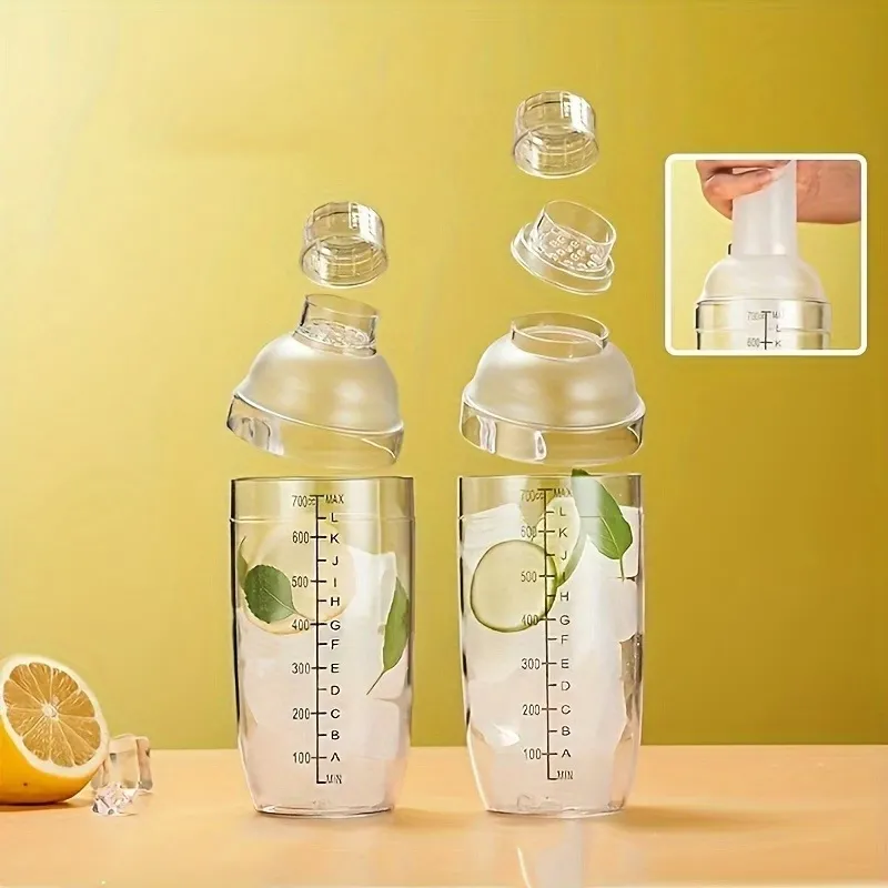 Graduated Drink Mixing Shaker