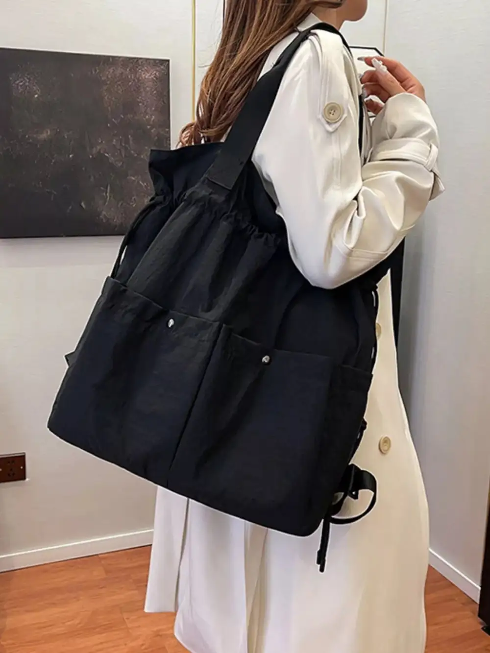 Drawstring Casual Backpack