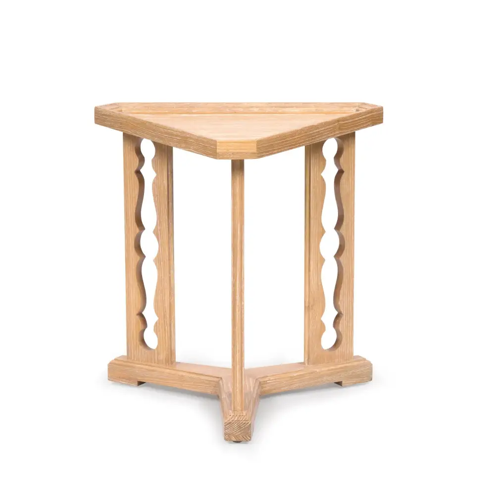 Oak Carved Drinks Table