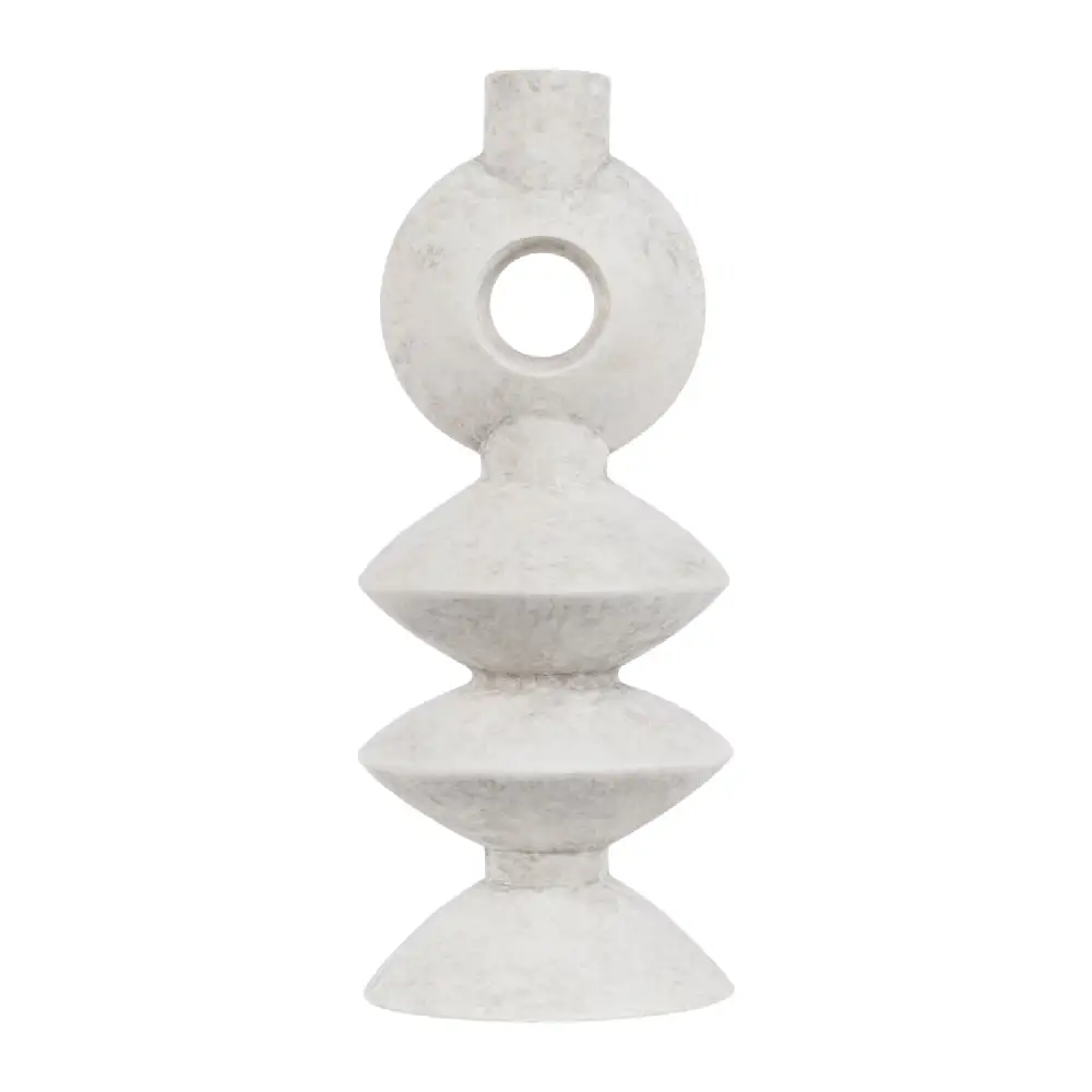 Matte Ceramic Geometric Vase