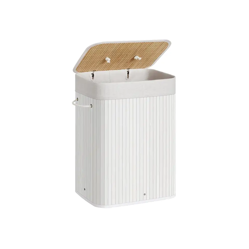 Bamboo Handled Laundry Storage Basket