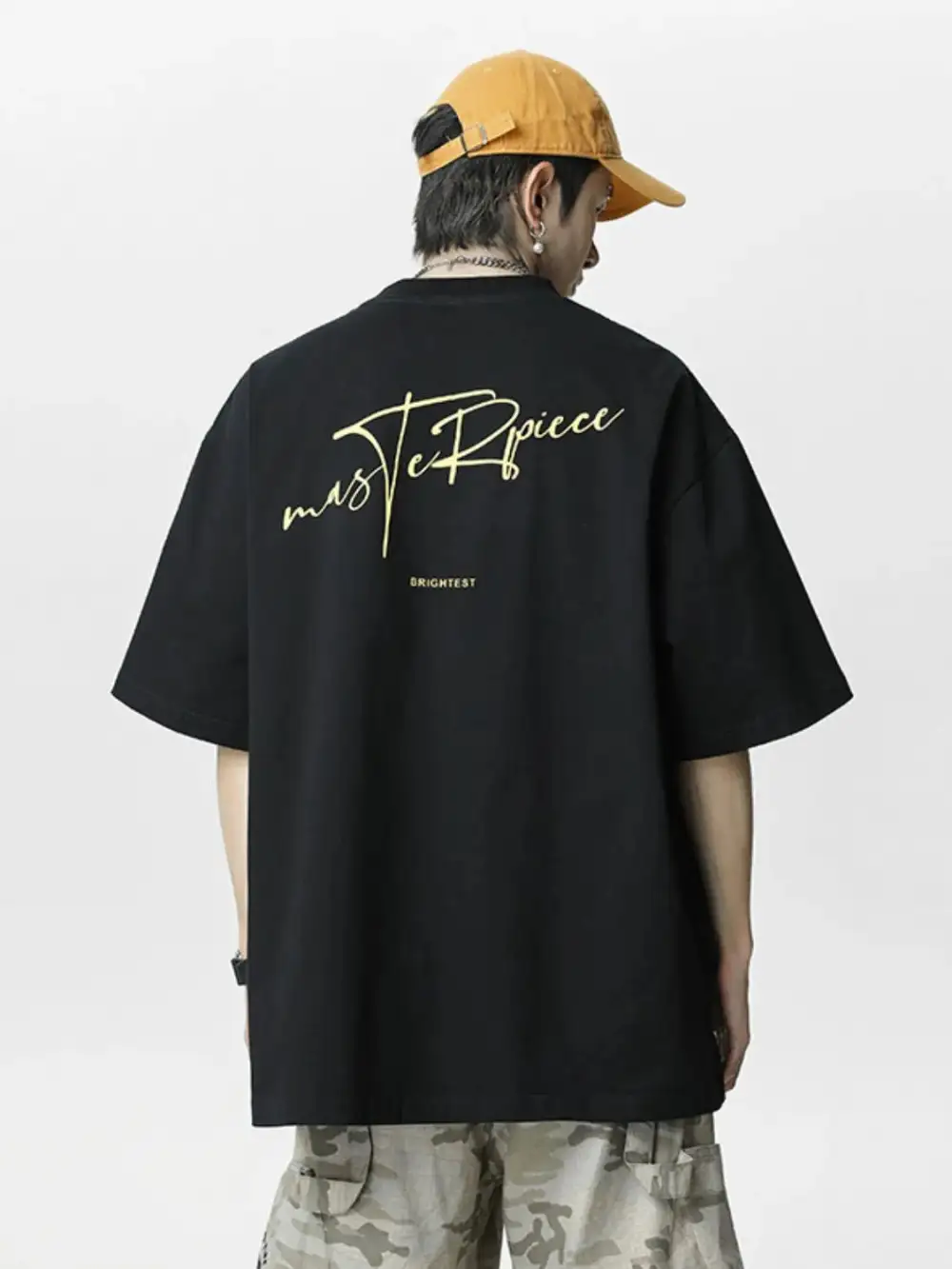 Loose Fit Crew Neck Half Sleeve Tee