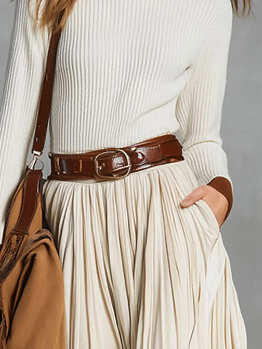 Lace-Up Velvet Lace Skirt
