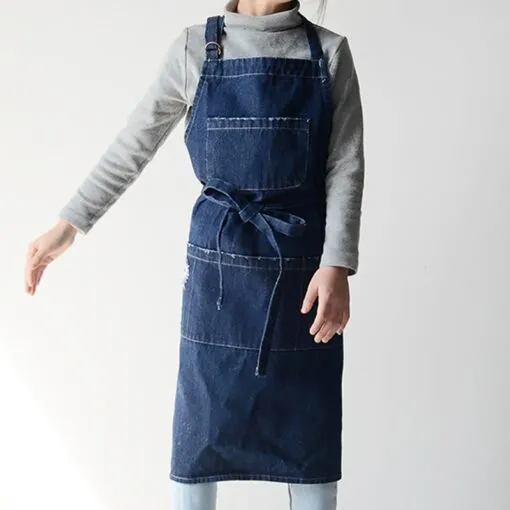 Kids Bib Denim Work Apron