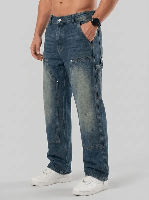 Stone Blue Carpenter Denim Jeans