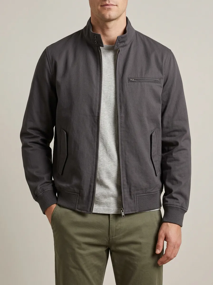 Practical Zip Front Utility Jacket