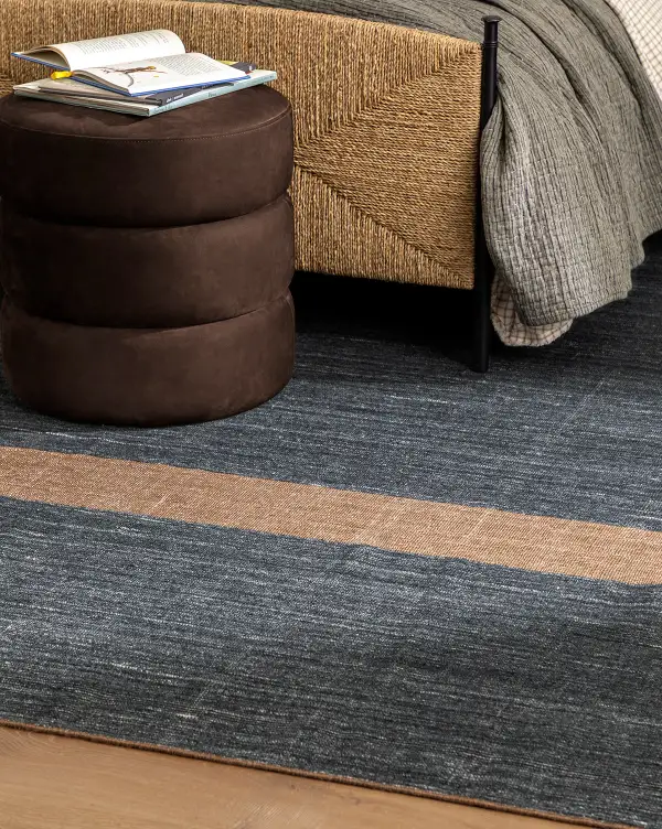 Checker Handwoven PET Indoor-Outdoor Area Rug