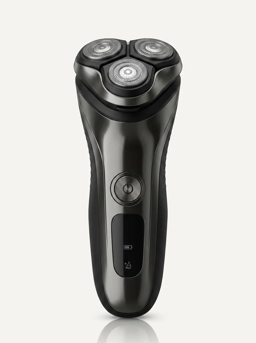 Rotary Triple-Head Electric Shaver for Facial Grooming
