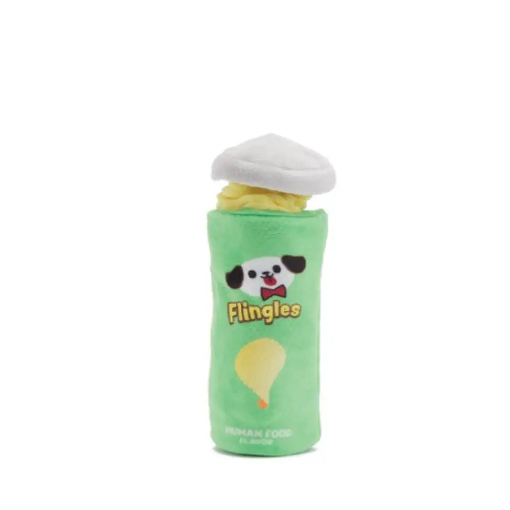 Flingles Can Plush Dog Toy