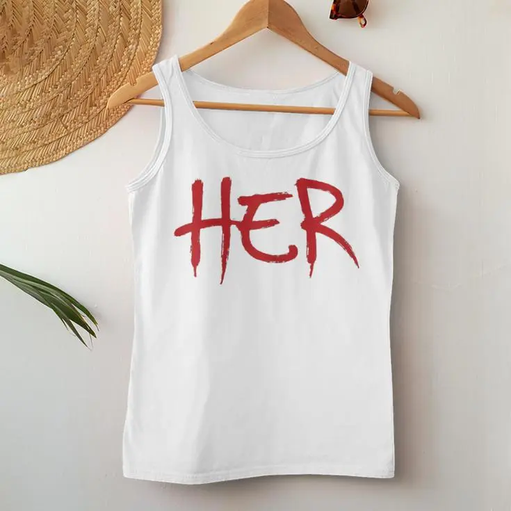 Bold Red Graphic Women Tank Top