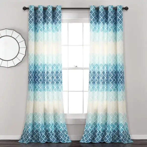 Bohemian Medallion Curtain Panel Set