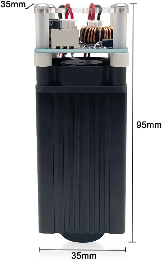 4W Laser Engraver Module, 450nm Adjustable Focus