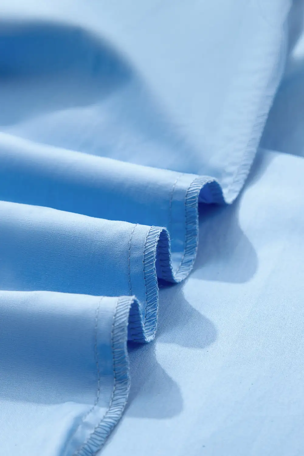 Frilled Notched Neck Short Sleeve Blouse