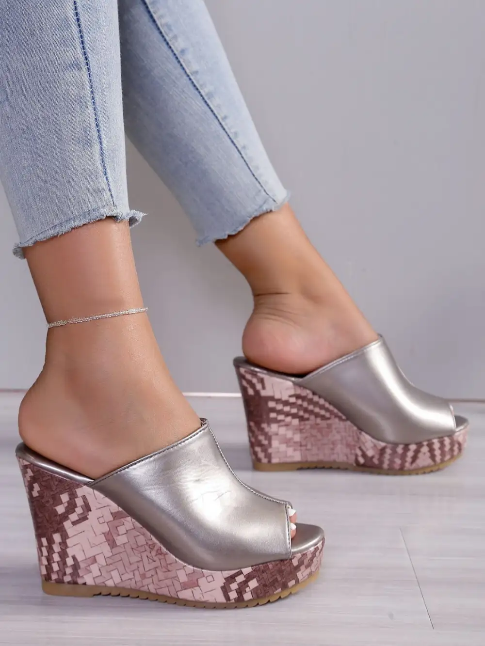 Heels Pu Sandals