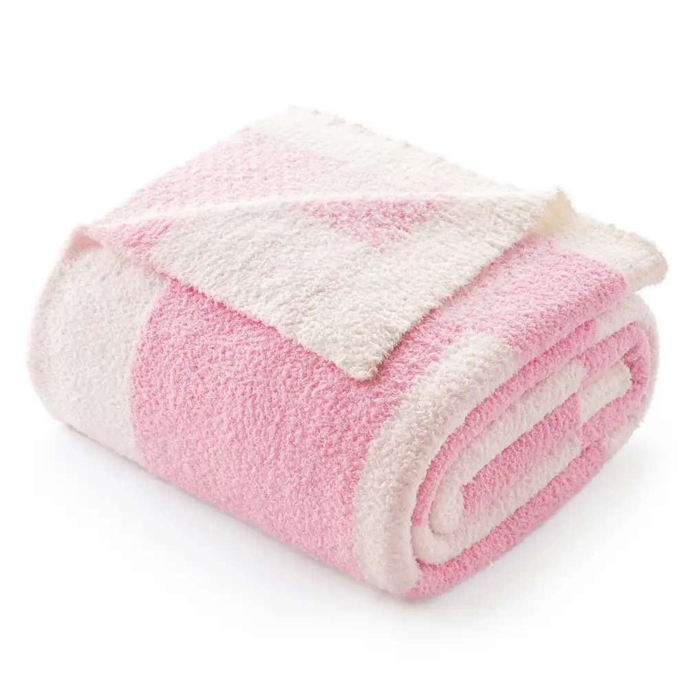 Cozy Large-Check Blanket