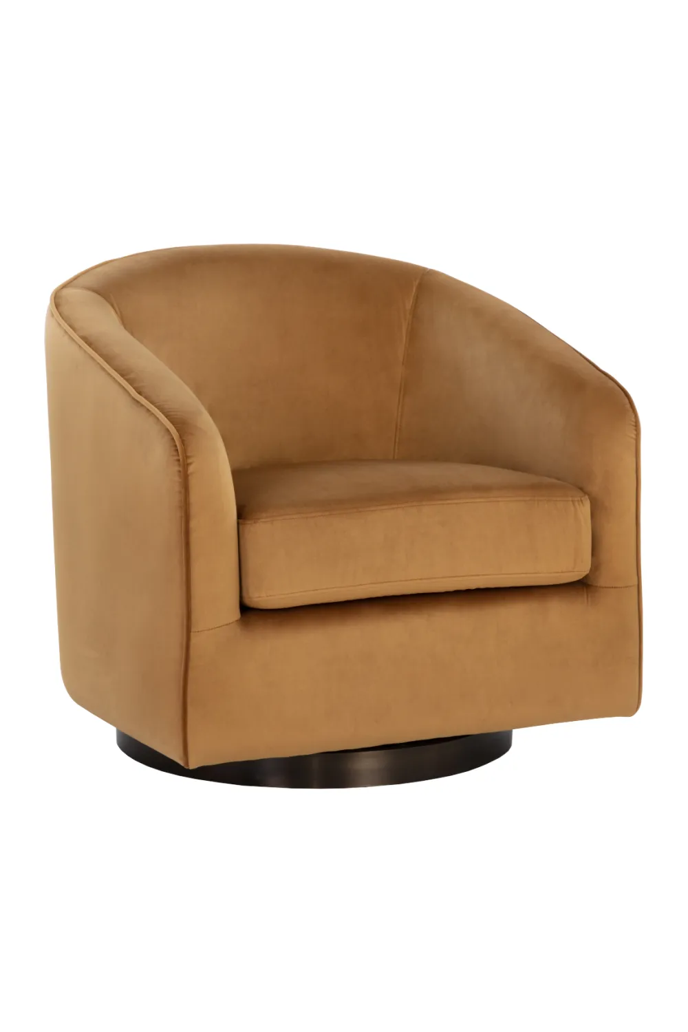 Upholstered Swivel Lounge Chair