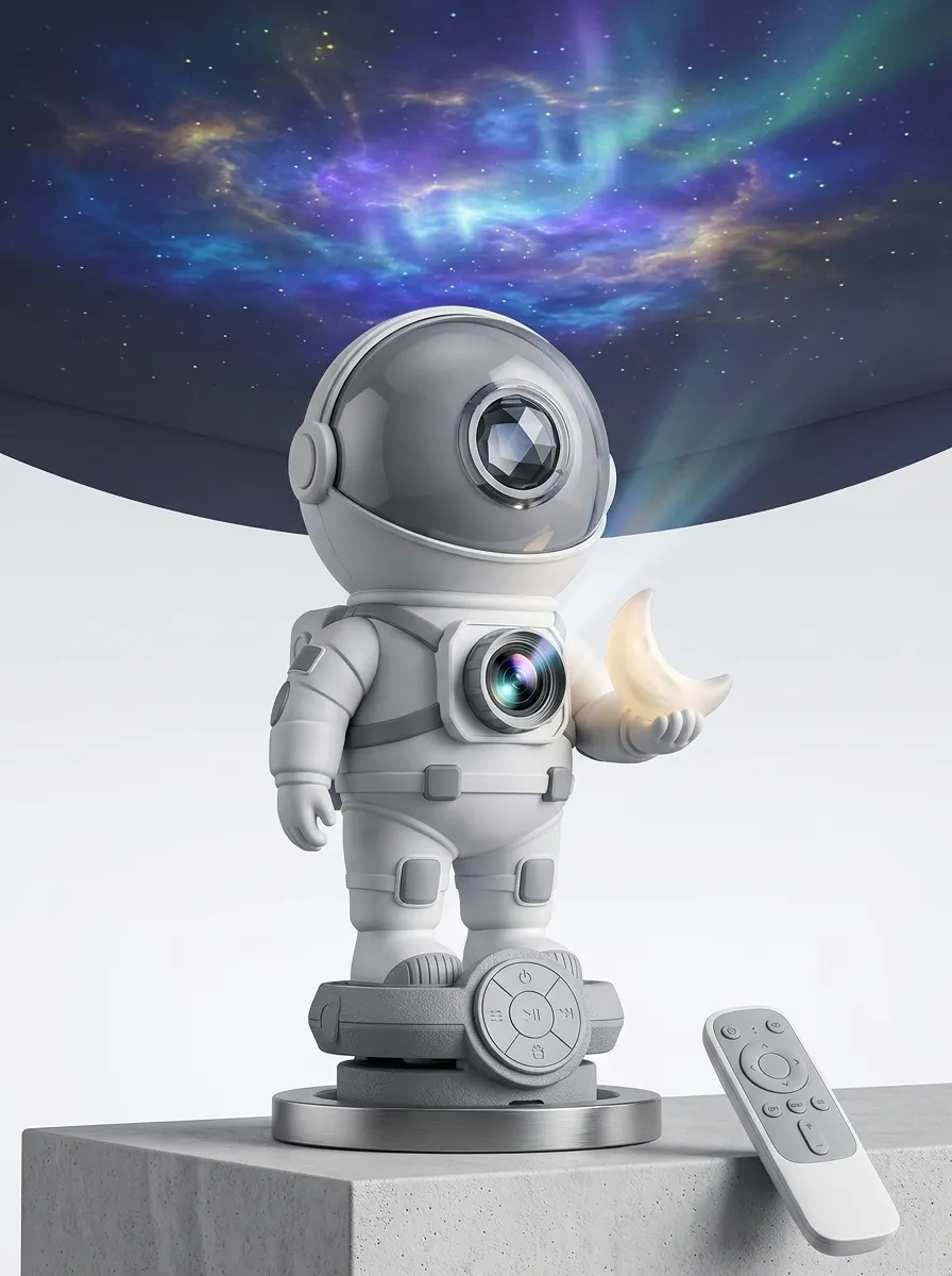Astronaut Galaxy Moon Projector Night Light
