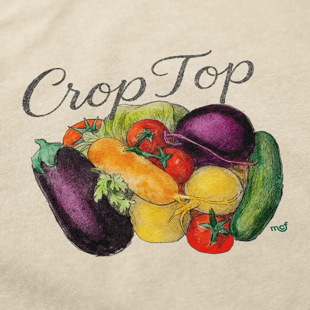 Casual Cropped Graphic Tee
