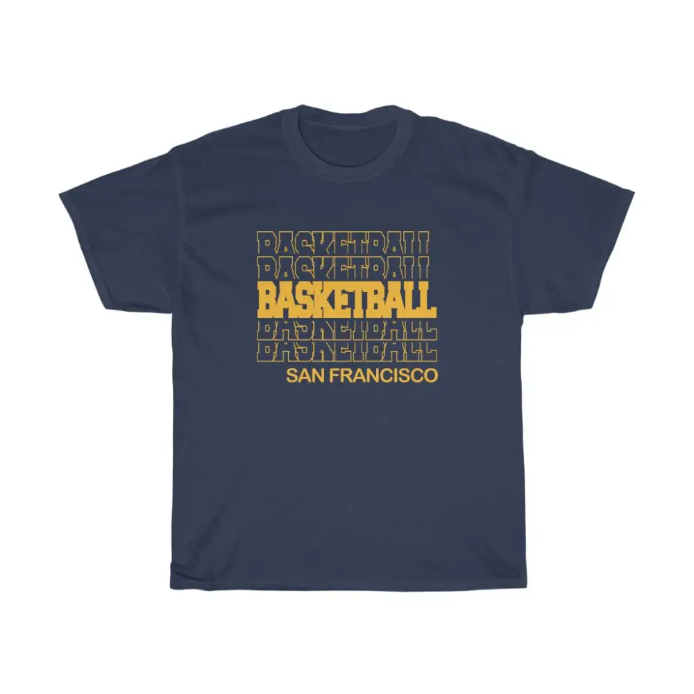 Basketball San Francisco in Modern Stacked Lettering