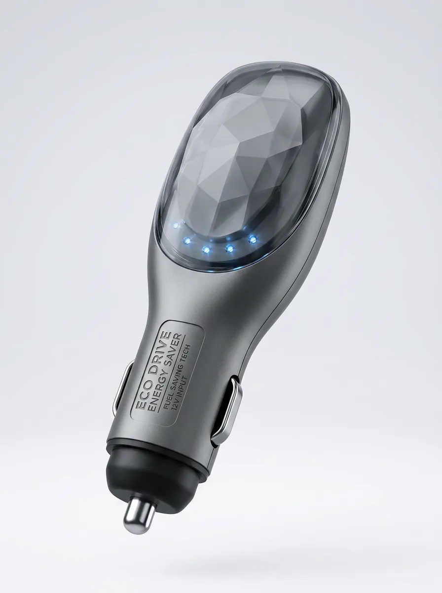 LED Crystal-Design Electronic Car Fuel Saver Device