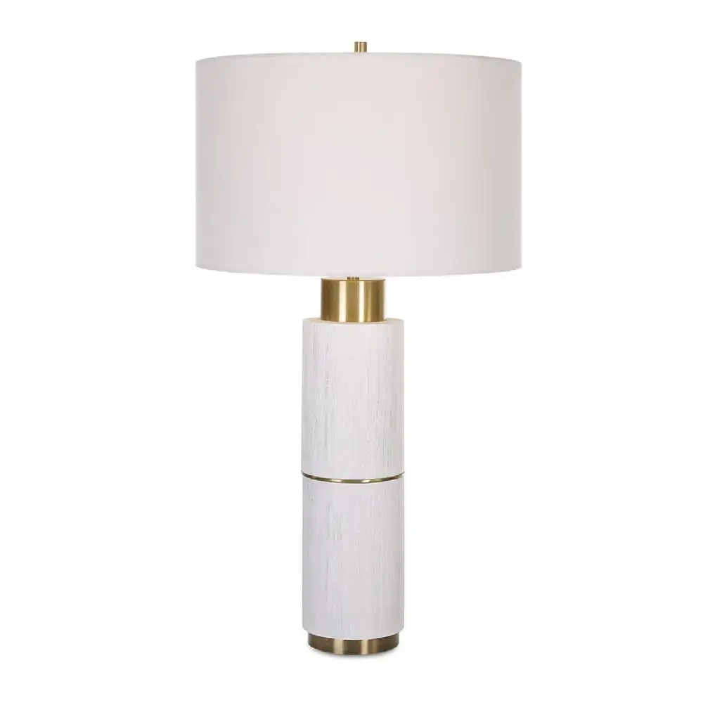 Whitewashed Wood Look Table Lamp