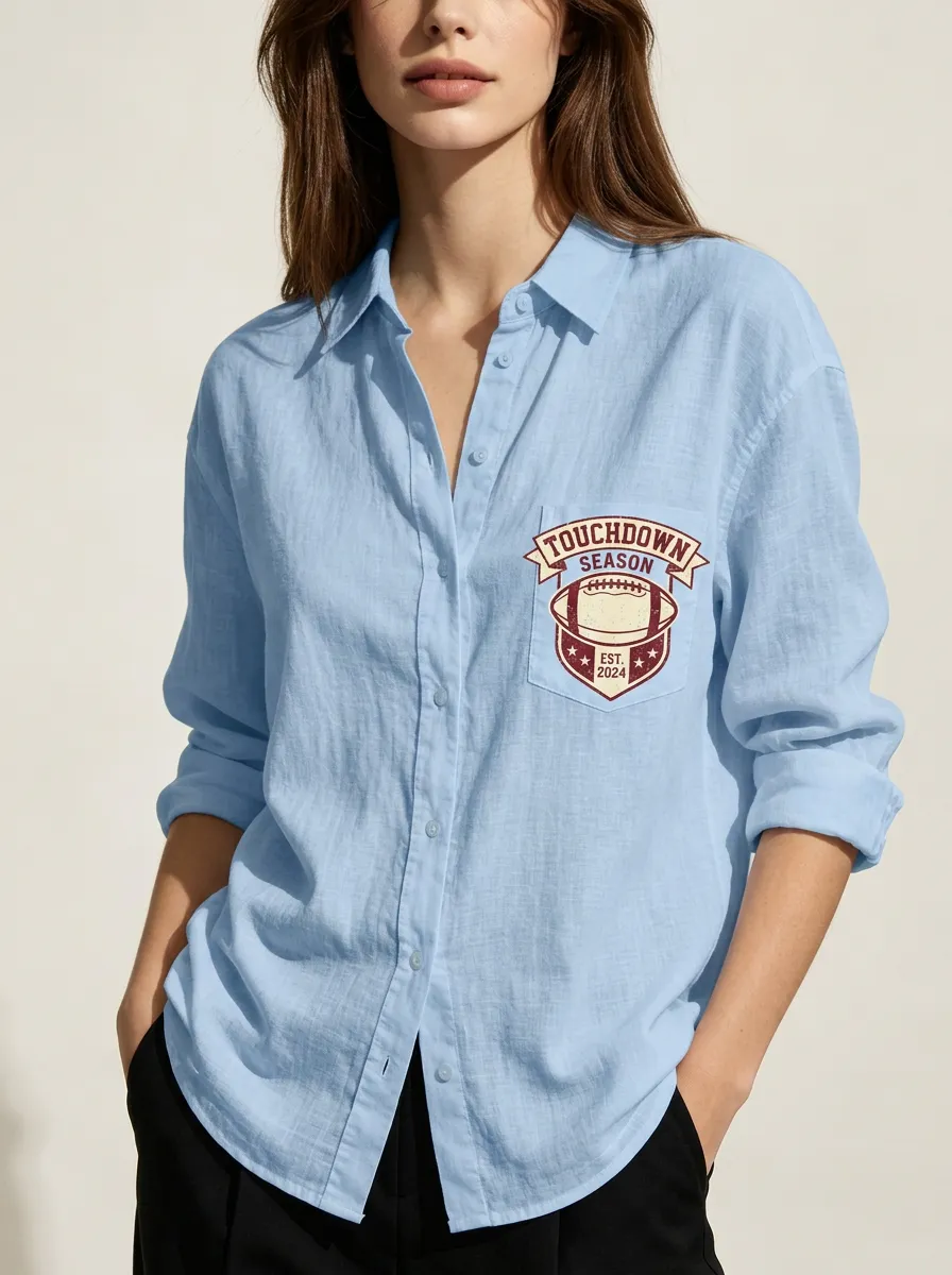 Football Graphic Casual Shirt