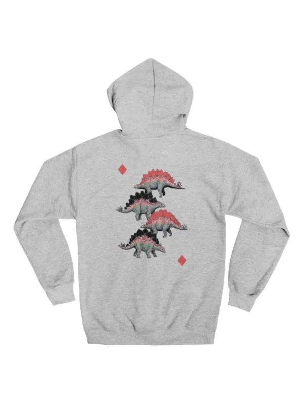 Retro Dinosaur Graphic Hoodie