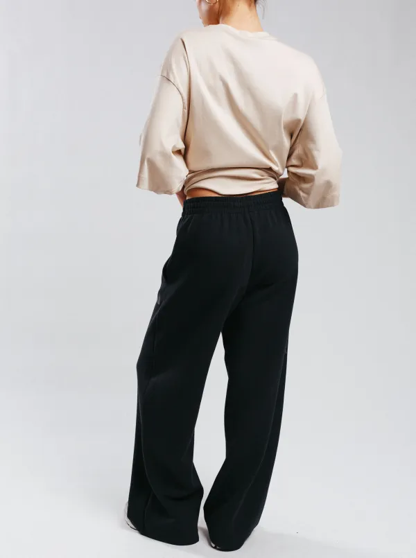 Straight Leg Open Hem Modal Pants