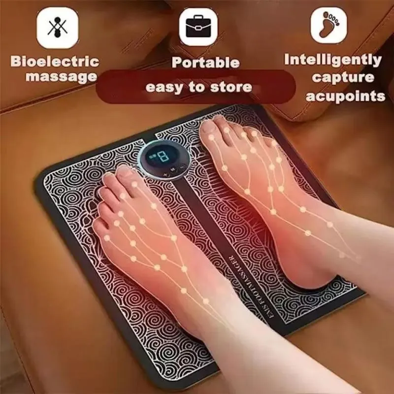 ELECTRIC WAVES FOOT MASSAGER Therapy Mate for Legs,Foot Massager,Portable Wireless Rechargeable Foot Pain Relief Massage Massager  (Multicolor)
