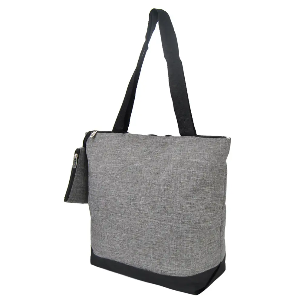 Crosshatch Canvas Tote Bag
