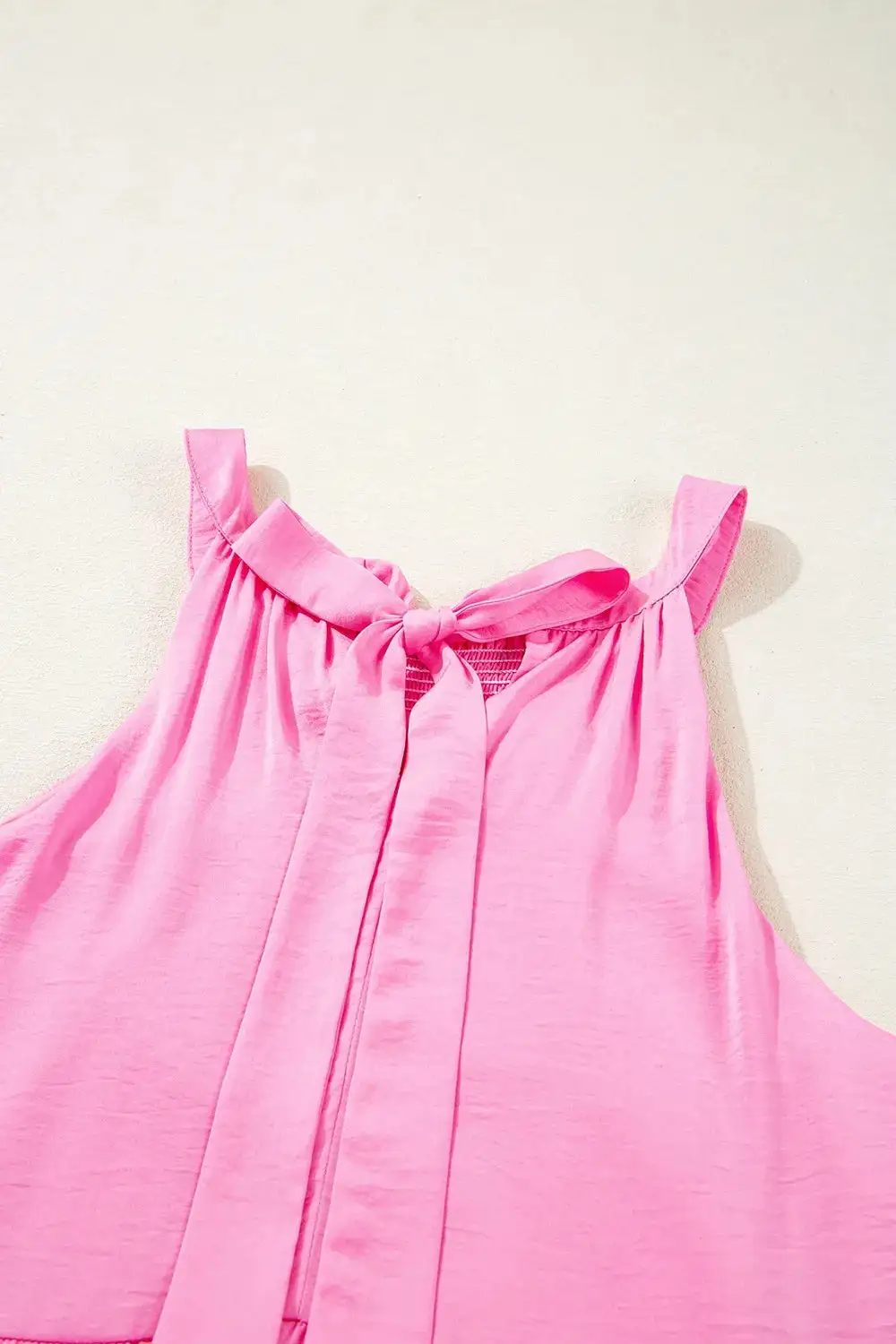 Layered Tie Waist Tie Detail Dress