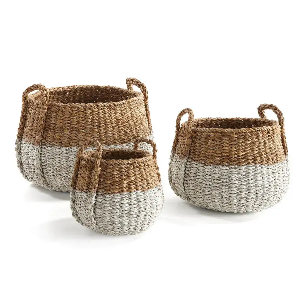 Modern Seagrass Home Storage Basket