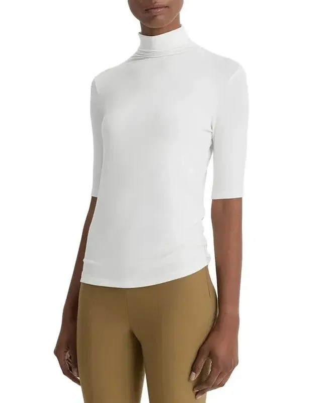 Leather Cotton Cashmere Sweater