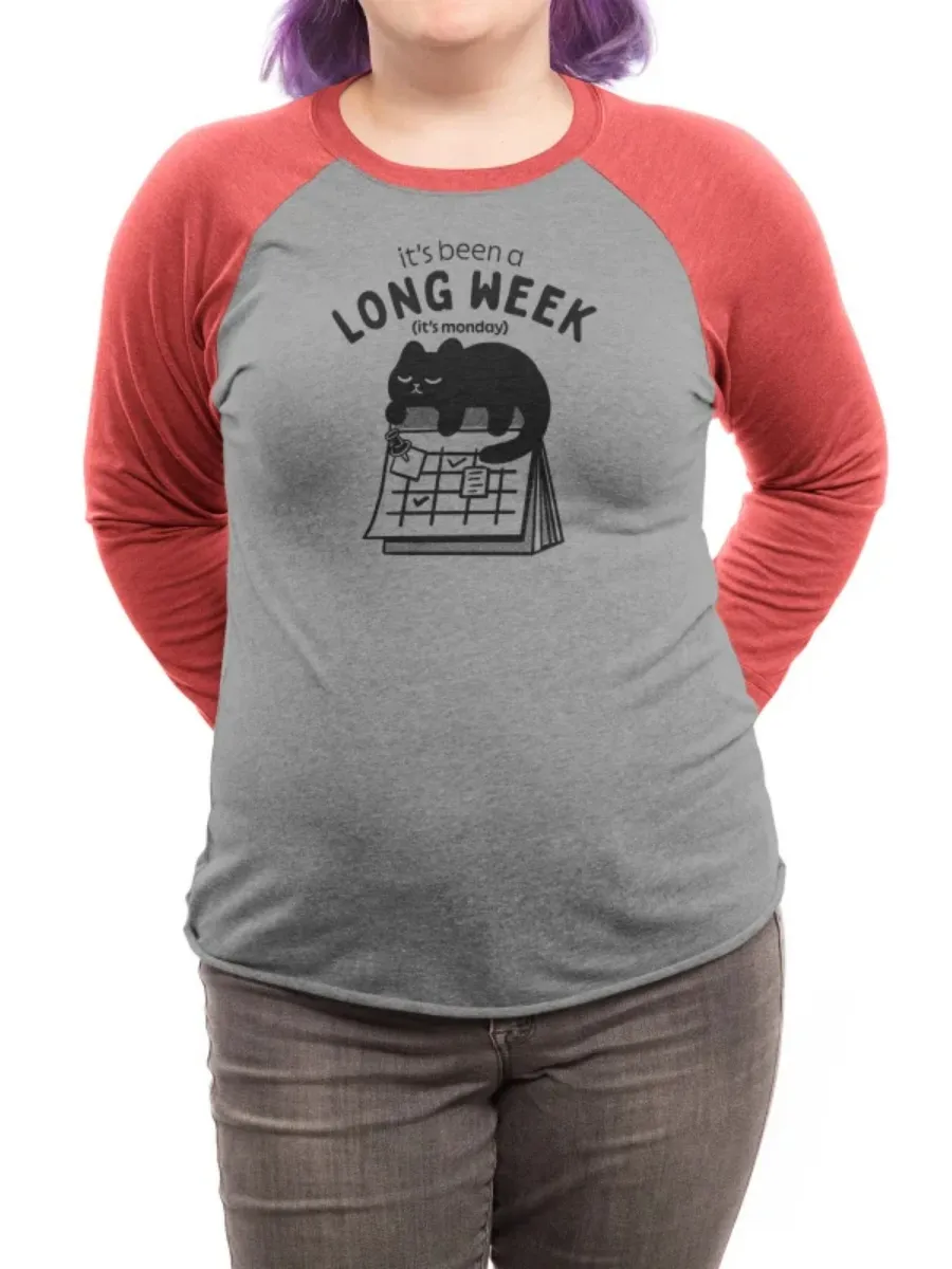 Calendar and Cat Print T-Shirt