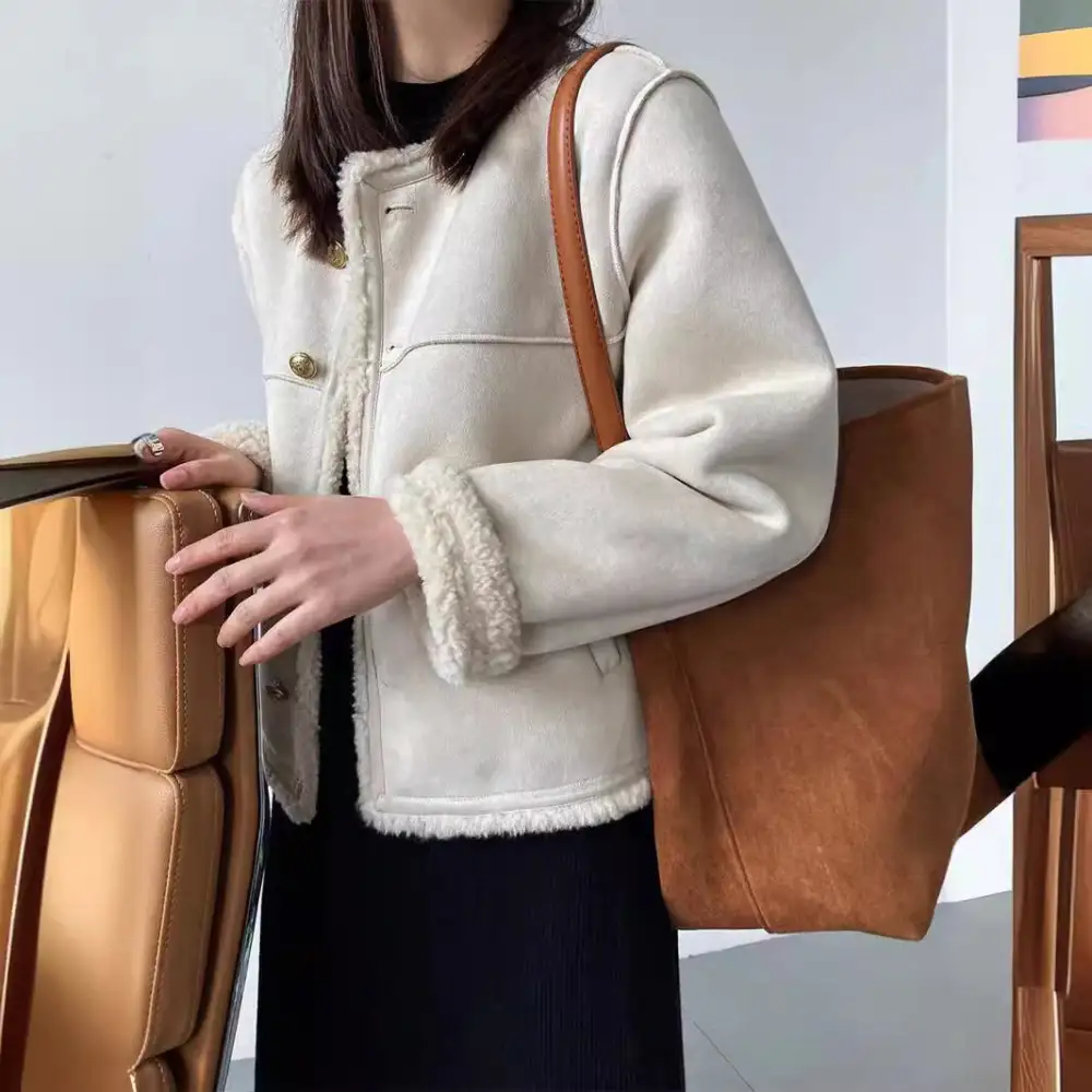 Suede Cotton Jacket