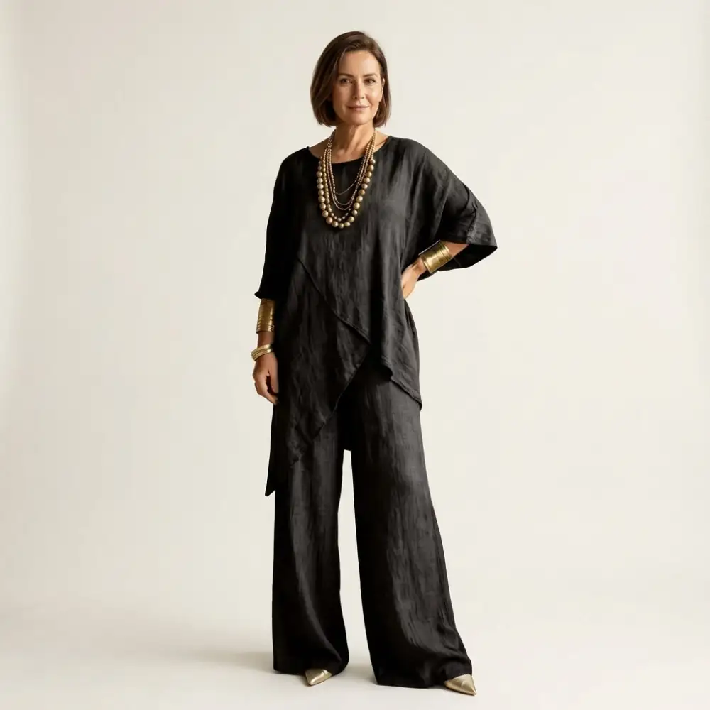 Shoyana | Asymmetric Linen Set