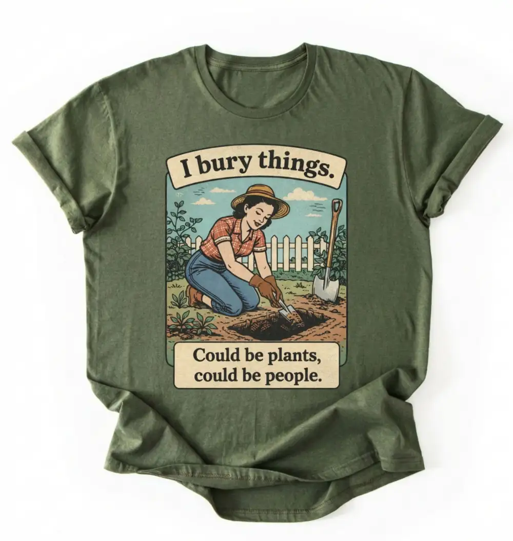 Plant Theme Light Graphic Cotton Tee