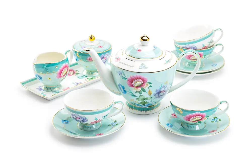 Classic Flower Garden Porcelain Tea Set
