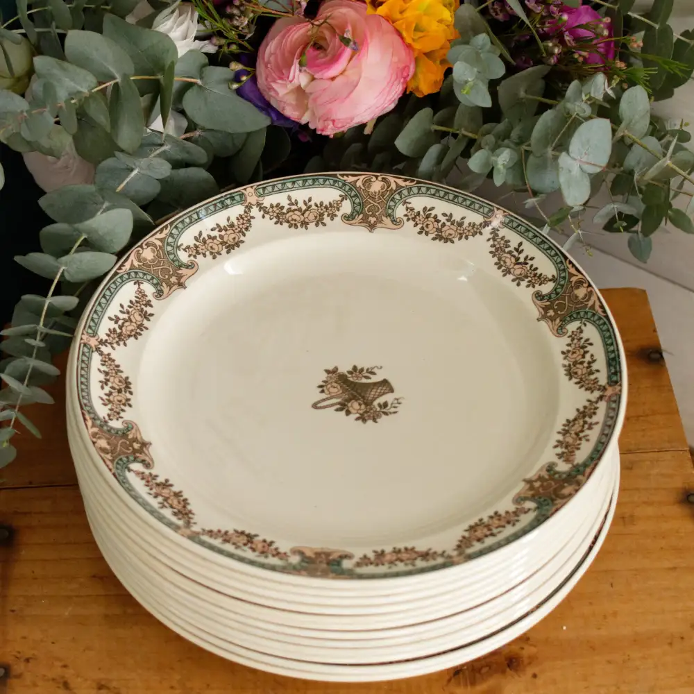 Ornate Transferware Dinner Plate