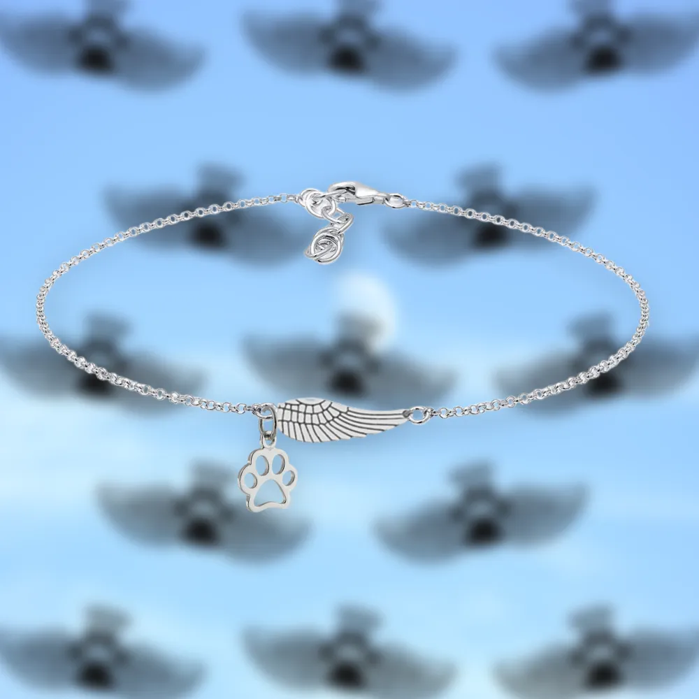 Paw Angel Wing Bracelet
