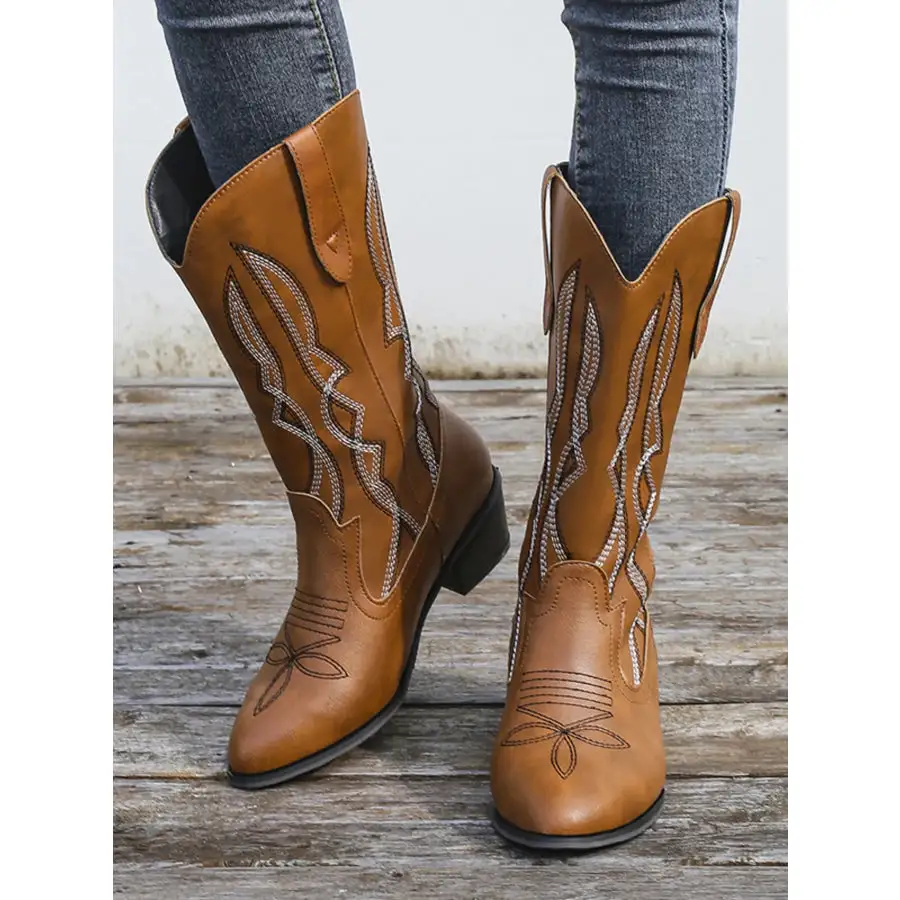 Western Embroidered Cowgirl Boots