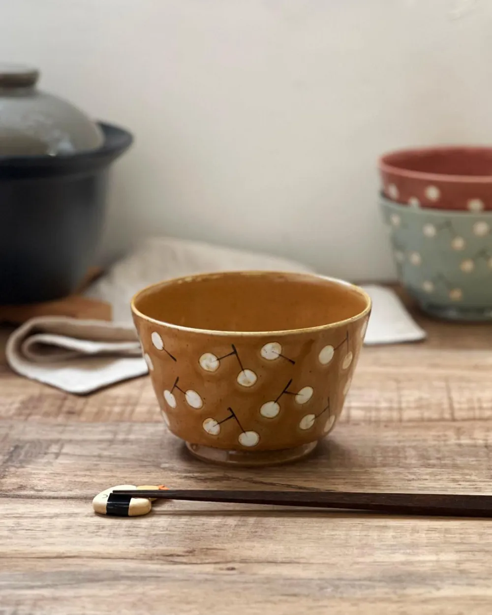 Cherry Pattern Soup Noodle Bowl