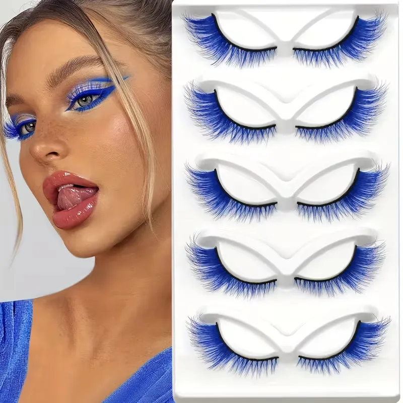 Eye-Catching Colored False Lashes